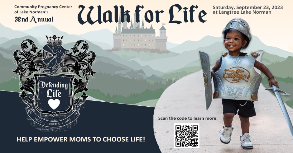 Walk for life image for annual event.